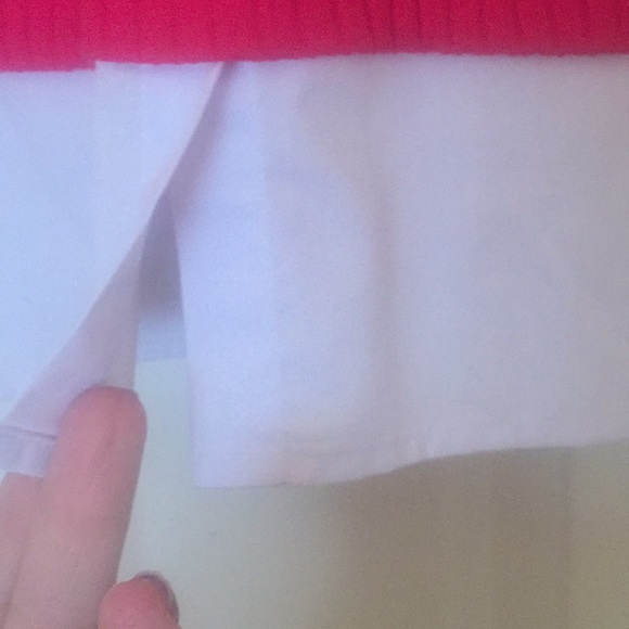 NWT - Pink and white layered look collared top - Picture 5 of 5